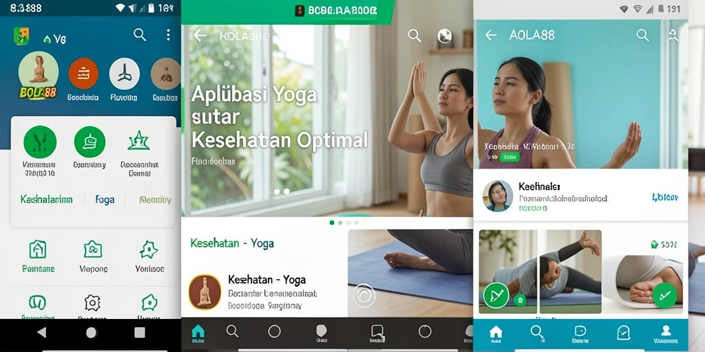 Tampilan antarmuka aplikasi BOLA88 dengan fungsi yoga lengkap.