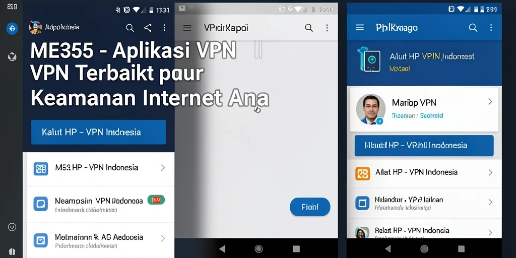 Tampilan antarmuka aplikasi ME355 yang user-friendly dan fungsional.