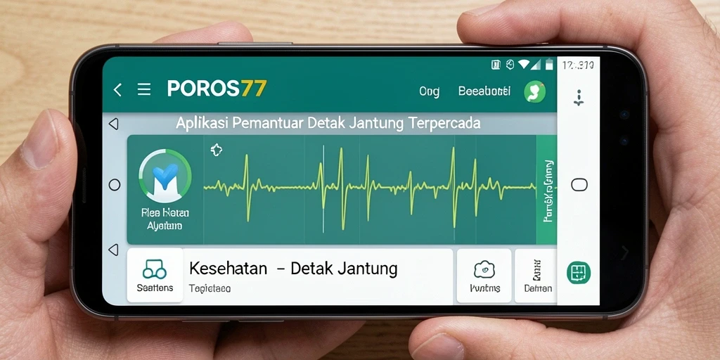 Antarmuka sederhana POROS77 untuk pemantauan Detak Jantung.